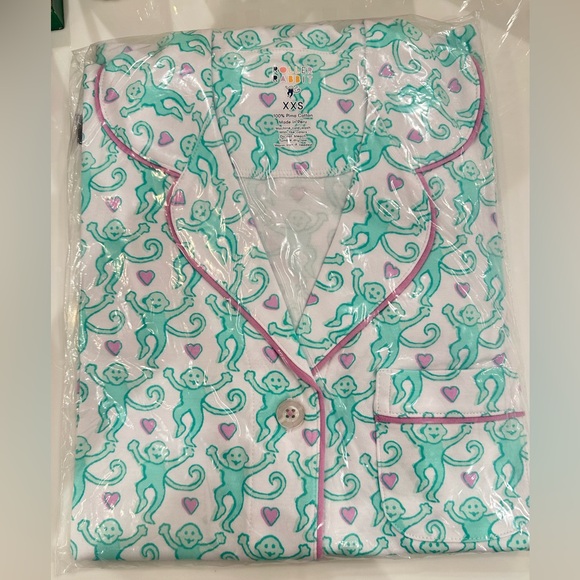 Roller Rabbit Other - Roller Rabbit Lovely Monkey Polo pajamas set